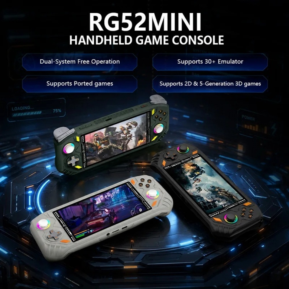 Q21 Gaming Console - RG52 MINI Handheld Game Console 5.5