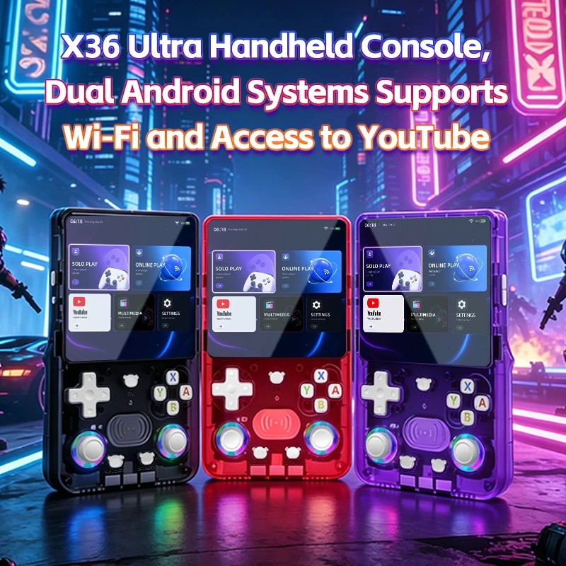Retro Gaming Console Youtube - X36Ultra Retro Handheld Console Android 10.0