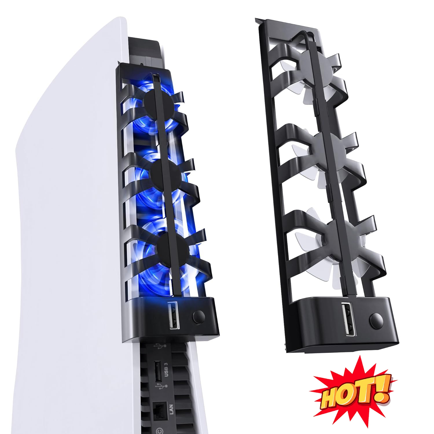 Console Cooling Fan - Cooling Fan for PlayStation 5 Console