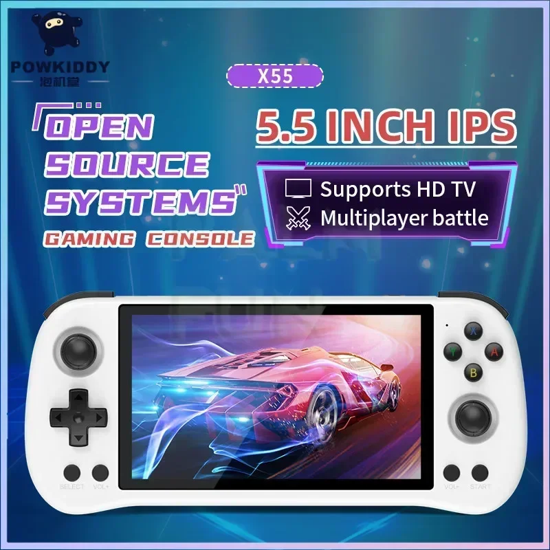 POWKIDDY X55 5.5INCH IPS Scree - Gaming Console X55 ulasan dan harga