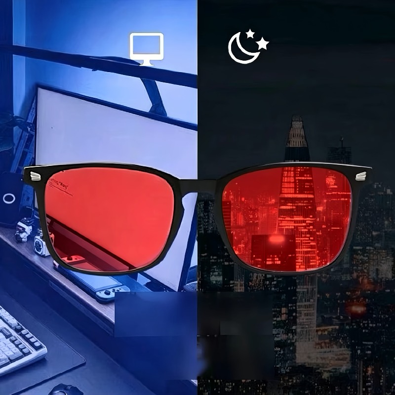 1pcs Red Lens Korean Polarized - Gaming Glasses Uv ulasan dan harga