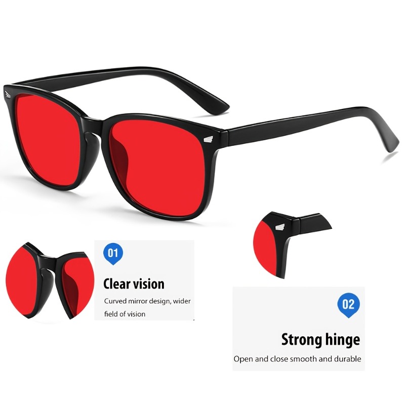 1pcs Red Lens Korean Polarized - Gaming Glasses Uv ulasan dan harga