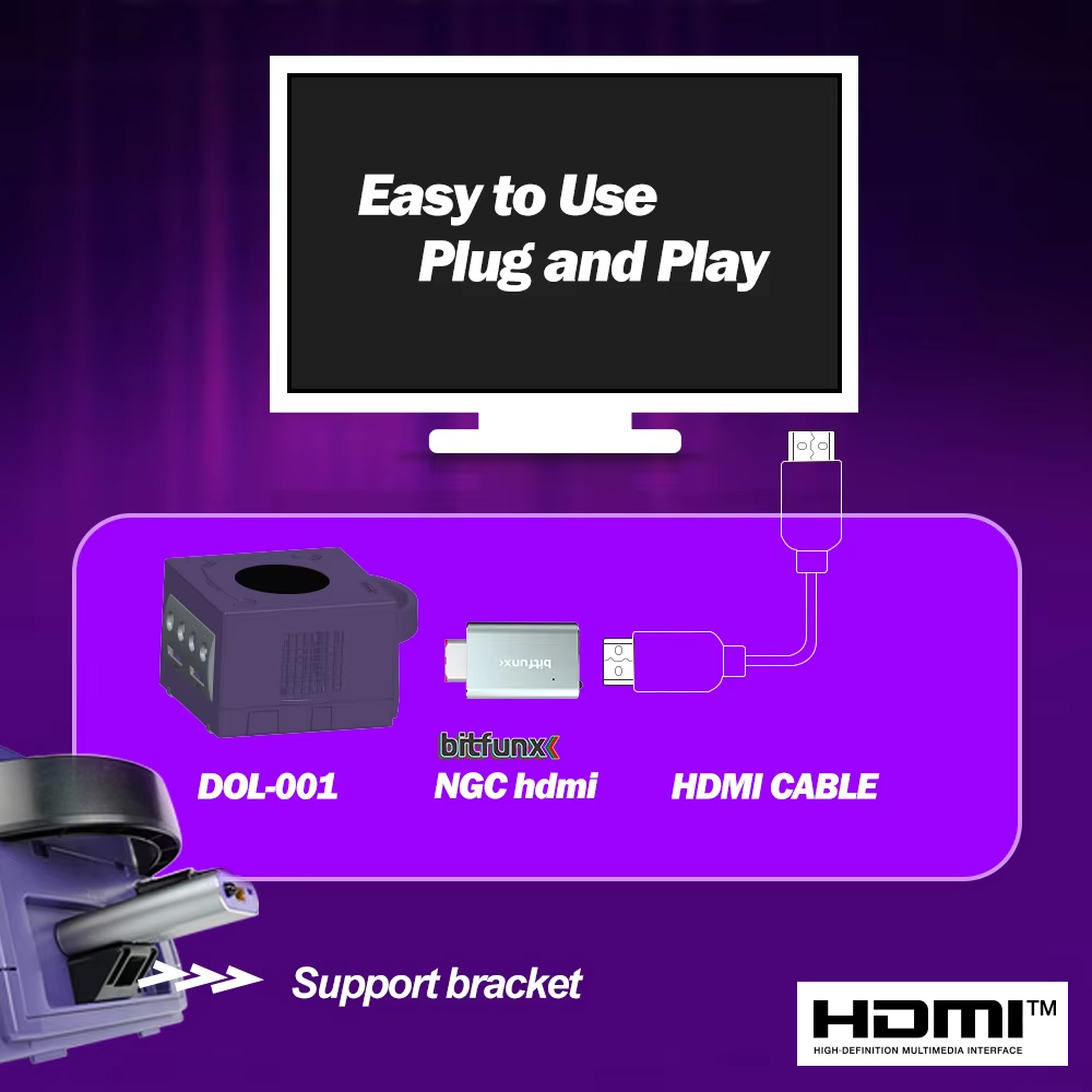 Bitfunx GC Video HDMI™ Adapter - Gaming Console Nintendo ulasan dan harga