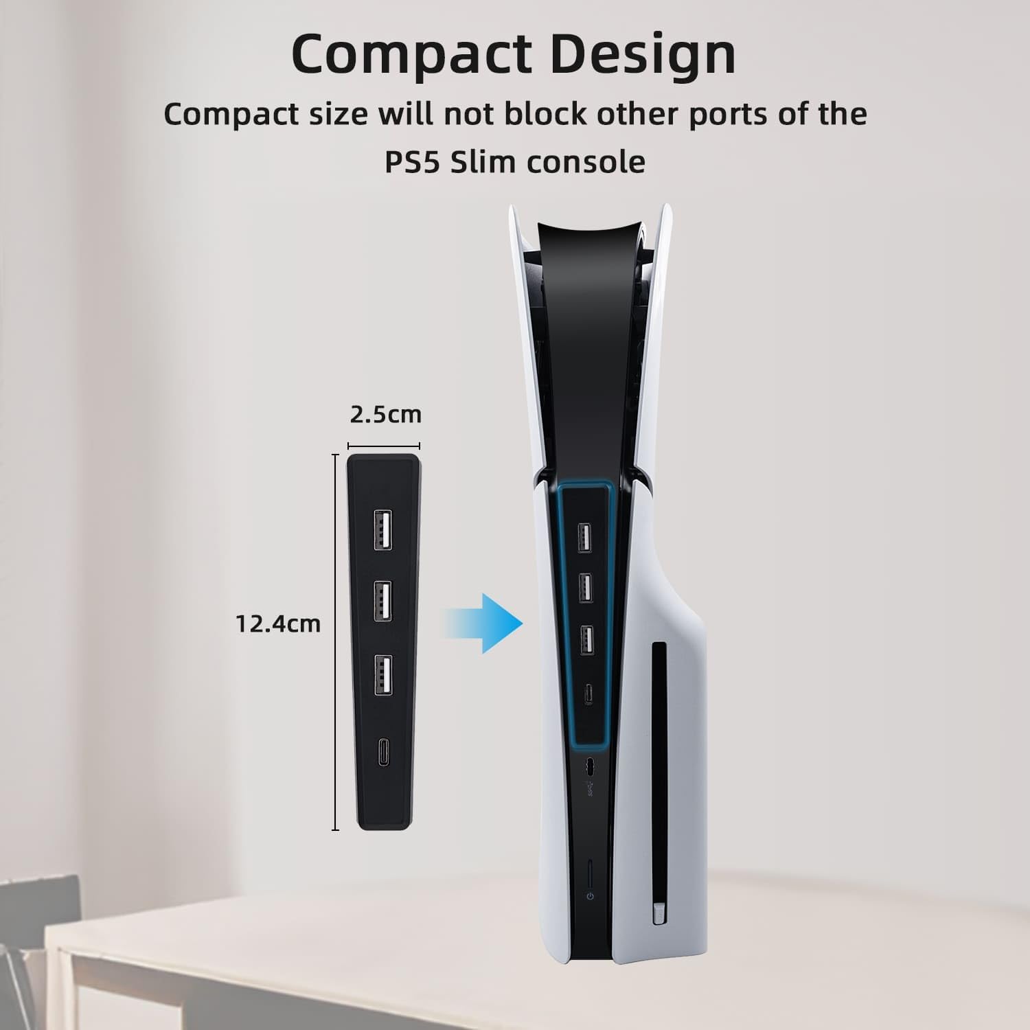 4 Ports USB Hub for PS5 Slim D - Gaming Console Ps5 ulasan dan harga