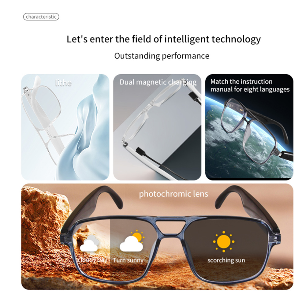 2025 NEW Smart Glasses Ai Voic - Gaming Glasses Uv ulasan dan harga