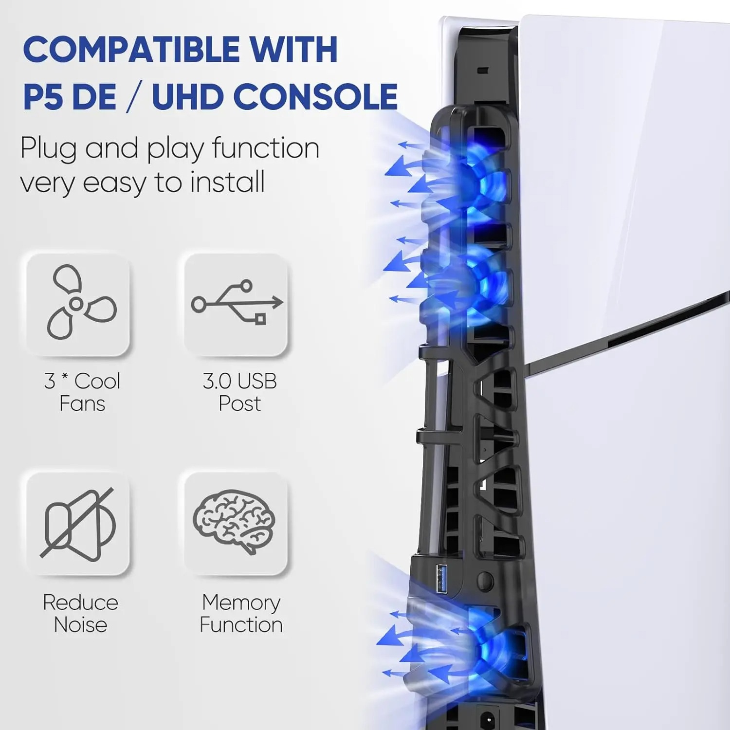 Cooling fan for PS5 Slim disc  - Console Cooling Fan ulasan dan harga