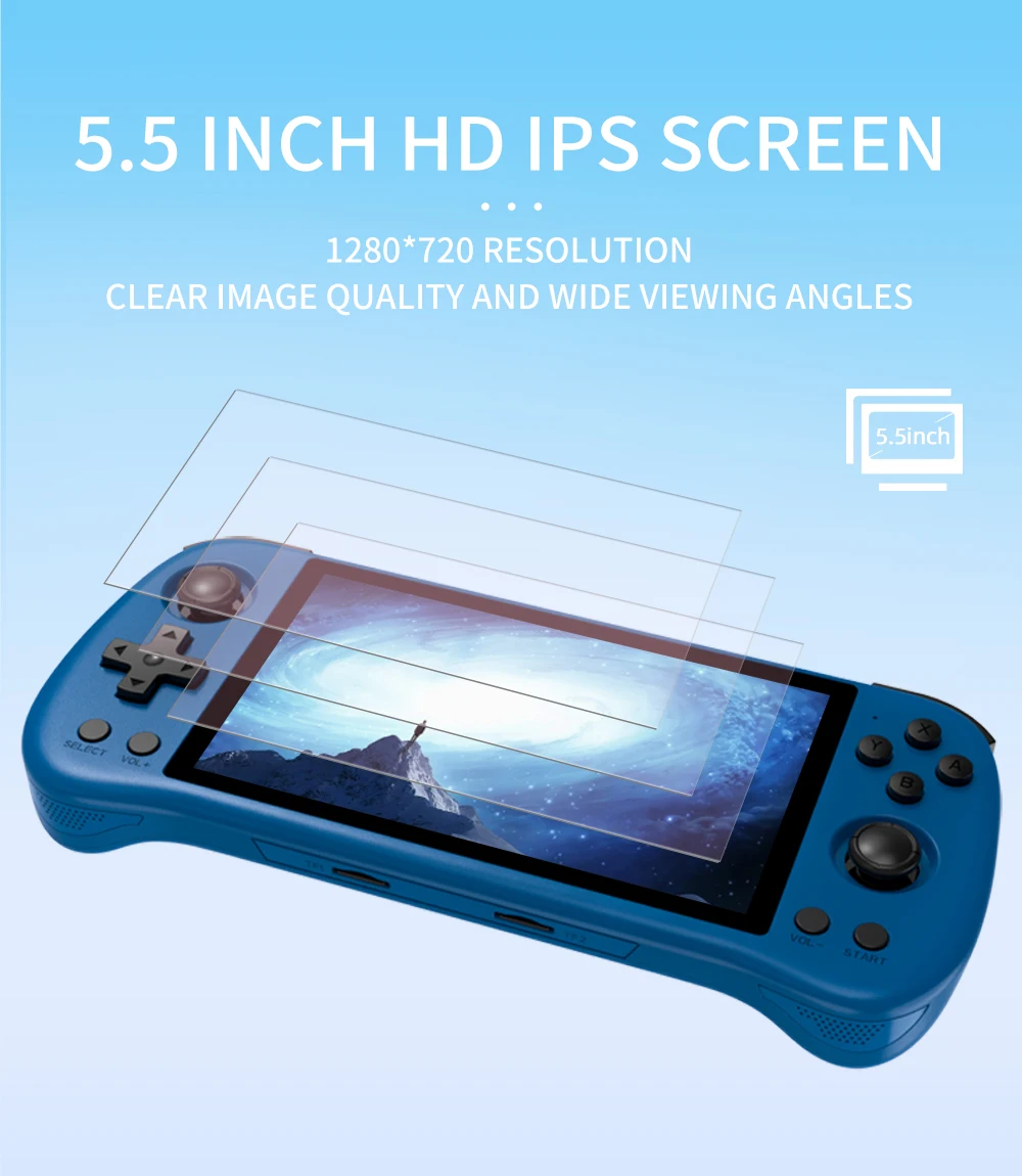 POWKIDDY X55 Retro Handheld Ga - Gaming Console X55 ulasan dan harga