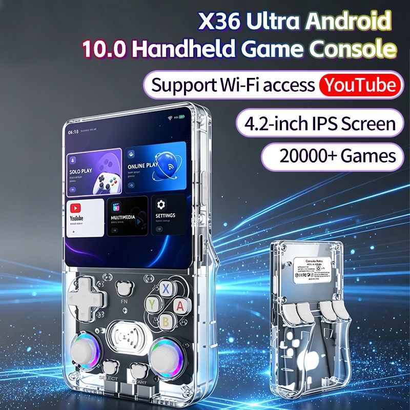 X36Ultra Retro Handheld Consol - Retro Gaming Console Youtube ulasan dan harga