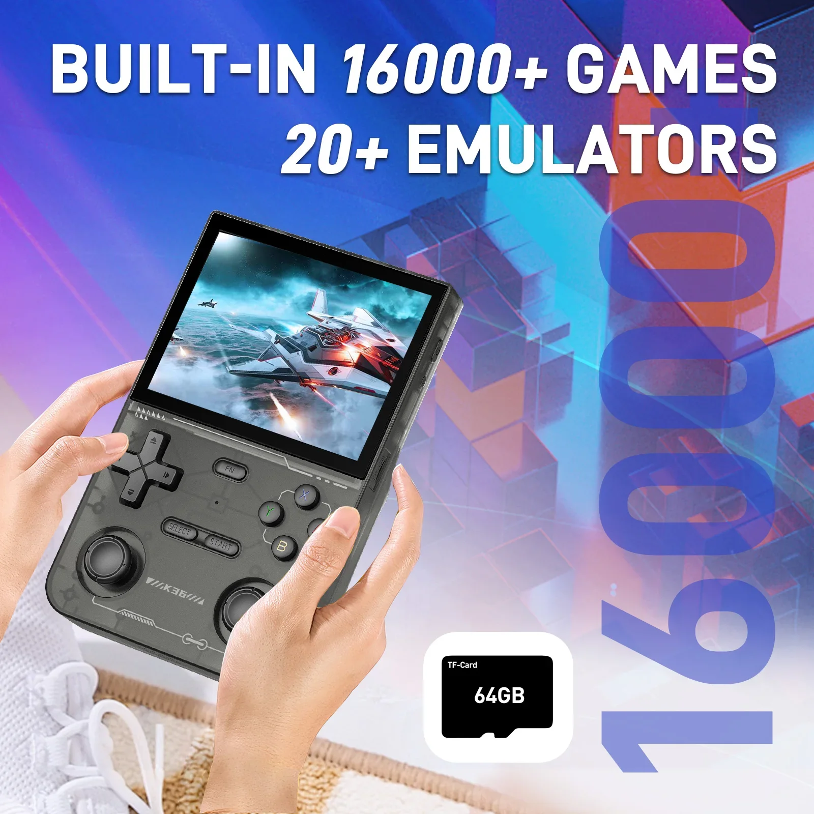 GAMINJA K36 3.5Inch IPS Screen - Gaming Console K36 ulasan dan harga