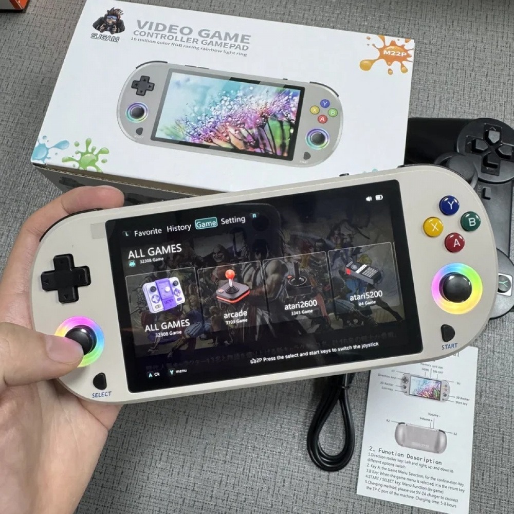 M22 Pro Retro Handheld Game Co - Q21 Gaming Console ulasan dan harga