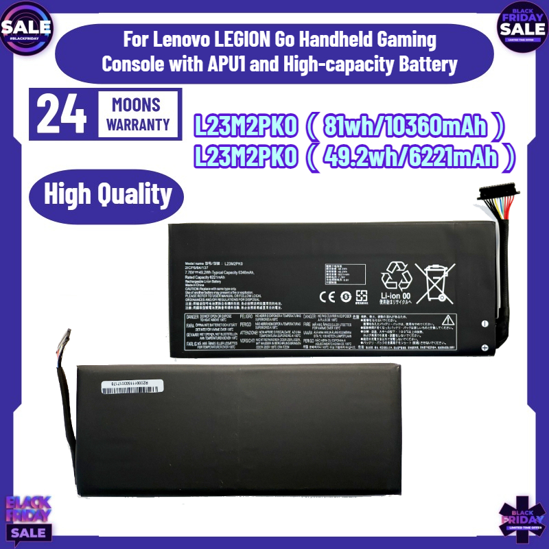 49.2Wh/81Wh L23M2PK0 for Lenov - Gaming Console Lenovo Legion Go ulasan dan harga
