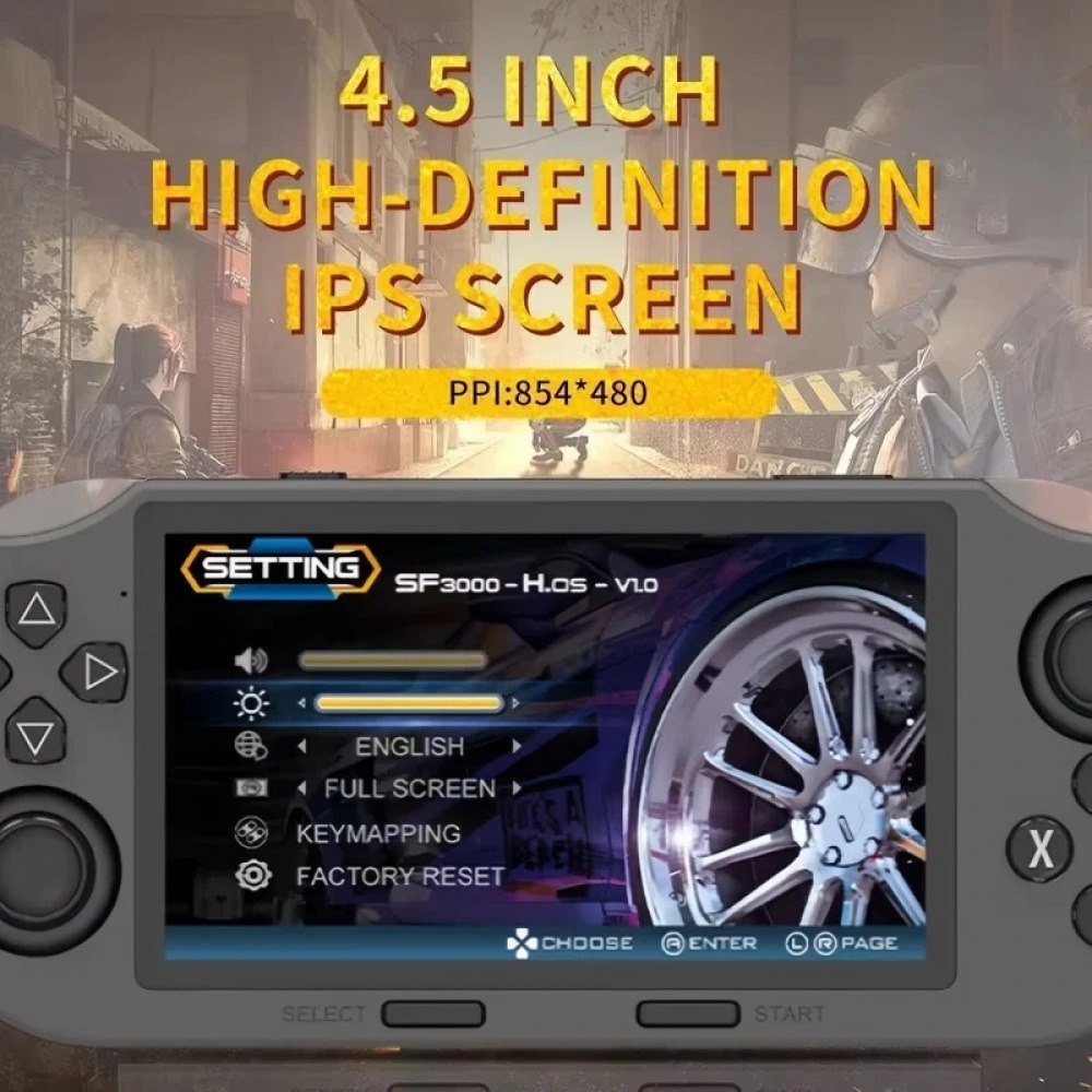 SF3000 Retro Handheld Game Con - Q21 Gaming Console ulasan dan harga