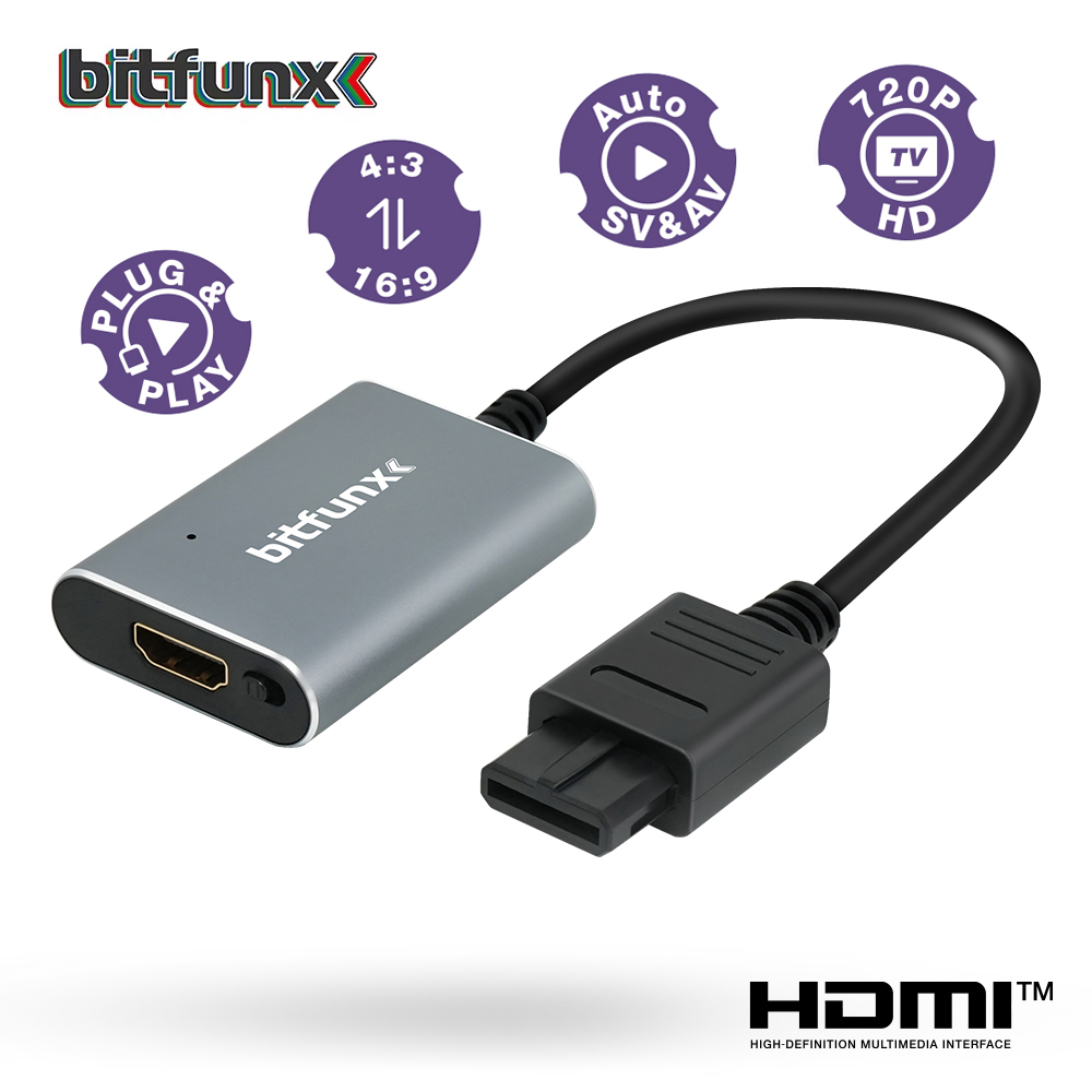 Bitfunx 720P HDMI™ Adapter S-v - Gaming Console Nintendo ulasan dan harga